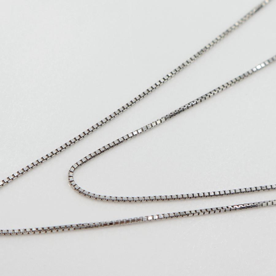 K18WGダイヤペンダントネックレス D0.525ct 0.378ct　ネック長さ約44cm　重量4.18ｇ(石の重量含む) (中古)