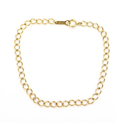 K18デザインブレスレット　長さ17.5cm　重量2.49ｇ（中古）