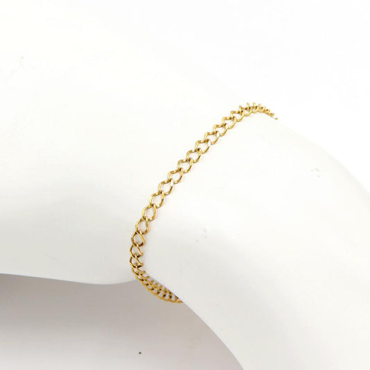 K18デザインブレスレット　長さ17.5cm　重量2.49ｇ（中古）