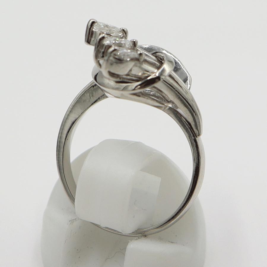 Pt900ダイヤモンドリング　D0.40ct　サイズ9号　重量6.94ｇ(石の重量含む)　レディース(中古)