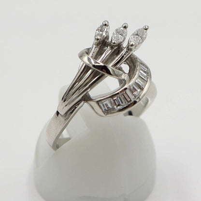 Pt900ダイヤモンドリング　D0.40ct　サイズ9号　重量6.94ｇ(石の重量含む)　レディース(中古)