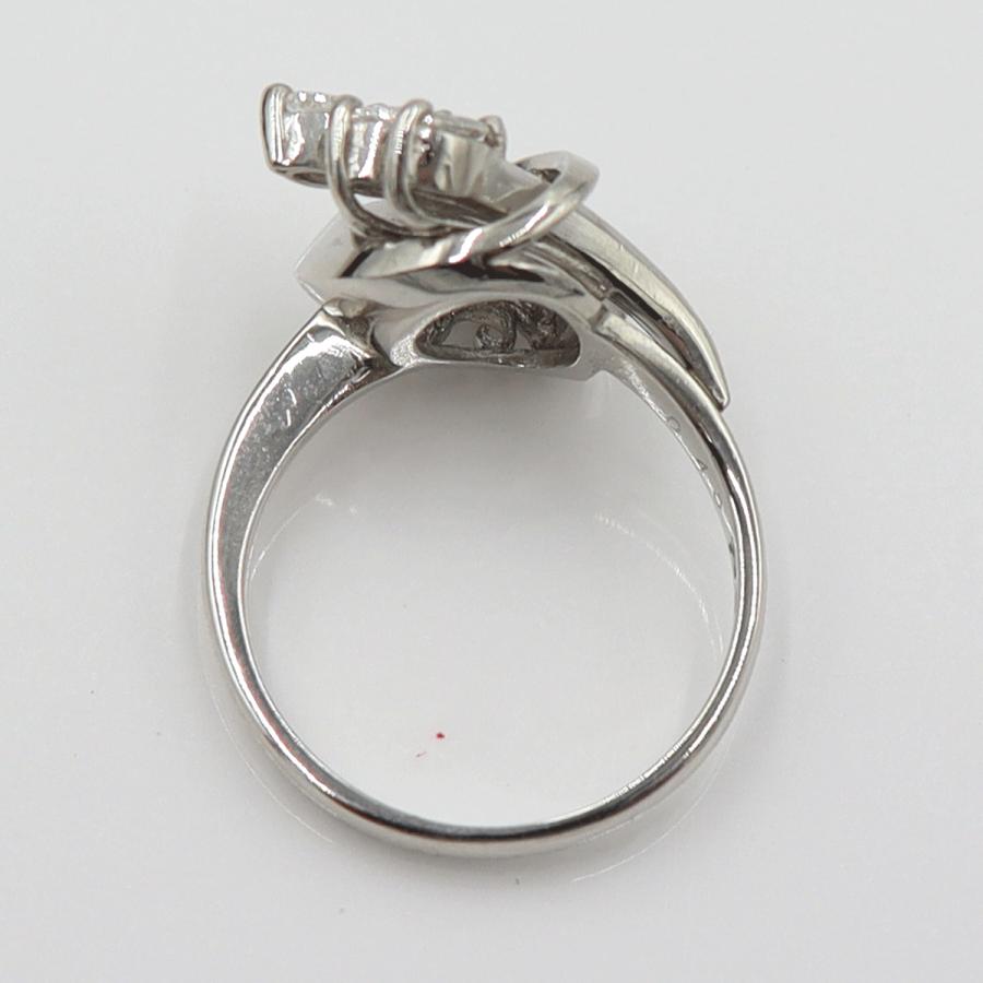 Pt900ダイヤモンドリング　D0.40ct　サイズ9号　重量6.94ｇ(石の重量含む)　レディース(中古)