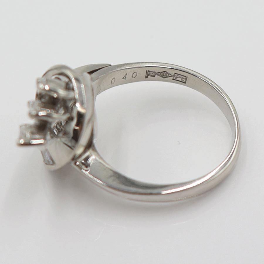 Pt900ダイヤモンドリング　D0.40ct　サイズ9号　重量6.94ｇ(石の重量含む)　レディース(中古)