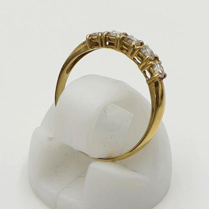 K18ダイヤモンドリング　D0.30ct　サイズ7号　重量1.26ｇ(石の重量含む)　(中古)