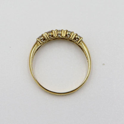 K18ダイヤモンドリング　D0.30ct　サイズ7号　重量1.26ｇ(石の重量含む)　(中古)