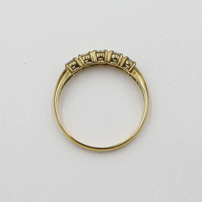 K18ダイヤモンドリング　D0.30ct　サイズ7号　重量1.26ｇ(石の重量含む)　(中古)