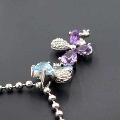 ジェムティーク(Gemtique)　585マルチ石ペンダントトップ　重量2.14ｇ(石の重量含む)　レディース(中古)