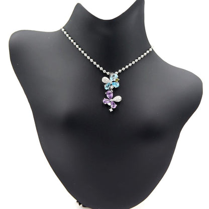 ジェムティーク(Gemtique)　585マルチ石ペンダントトップ　重量2.14ｇ(石の重量含む)　レディース(中古)