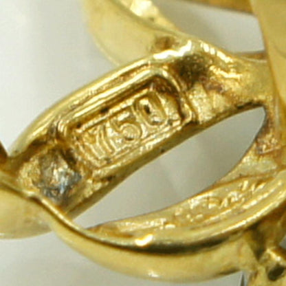 エミリオ・プッチ(Emilio Pucci)　750マルチ石イヤリング　「フラワー」　重量8.76ｇ(石の重量含む)　ハイビスカス　レディース（中古）