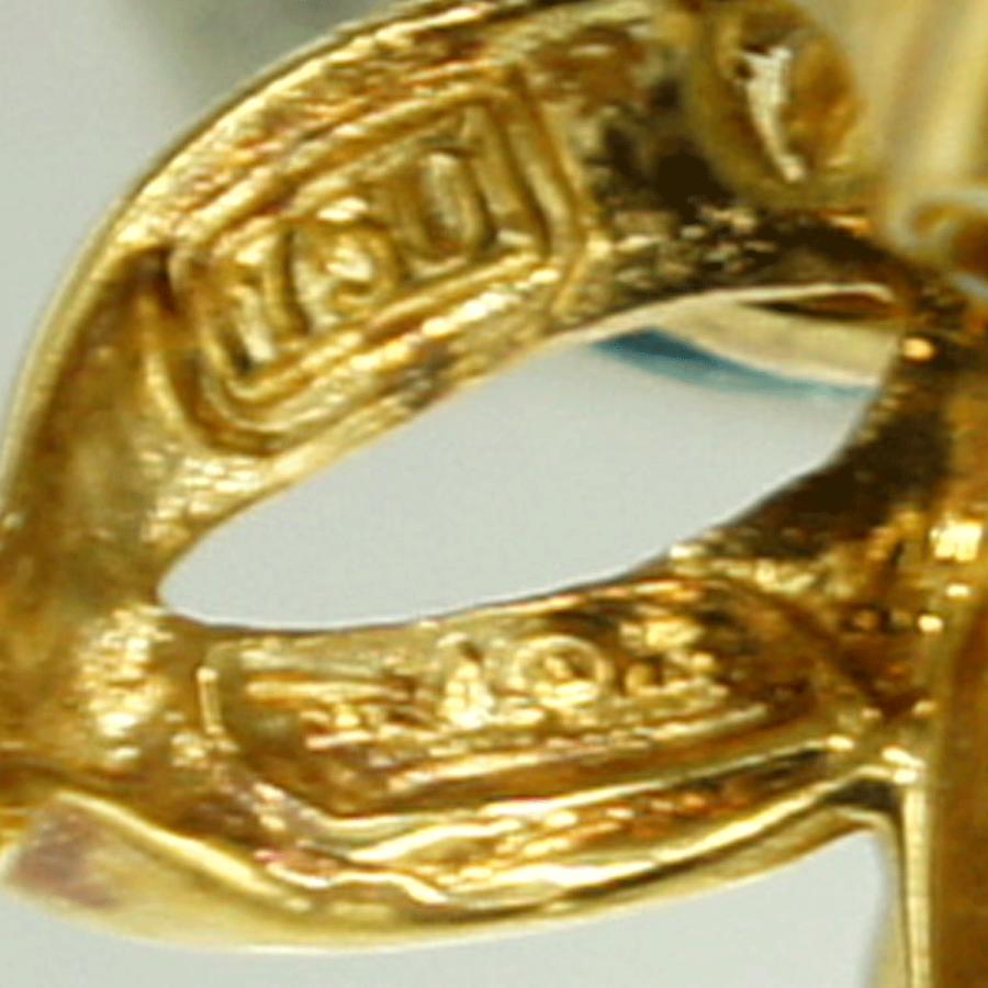 エミリオ・プッチ(Emilio Pucci)　750マルチ石イヤリング　「フラワー」　重量8.76ｇ(石の重量含む)　ハイビスカス　レディース（中古）