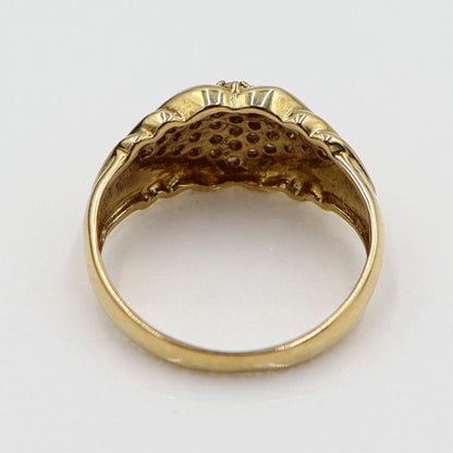 K18ダイヤモンドリング　D0.20ct　リングサイズ7号　重量3.10ｇ(石の重量含む)(中古)