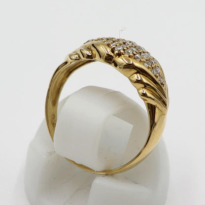 K18ダイヤモンドリング　D0.20ct　リングサイズ7号　重量3.10ｇ(石の重量含む)(中古)