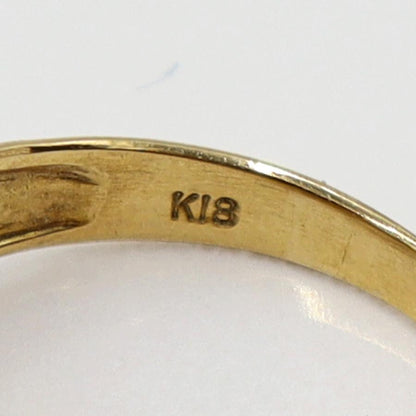 K18ダイヤモンドリング　D0.20ct　リングサイズ7号　重量3.10ｇ(石の重量含む)(中古)