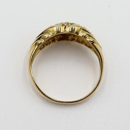 K18ダイヤモンドリング　D0.20ct　リングサイズ7号　重量3.10ｇ(石の重量含む)(中古)