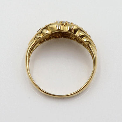 K18ダイヤモンドリング　D0.20ct　リングサイズ7号　重量3.10ｇ(石の重量含む)(中古)