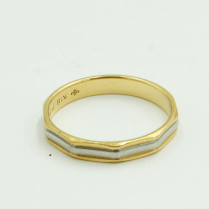 K18/Pt850ファッションリング　リング18号　重量3.21g　メンズ・レディ−ス（中古）