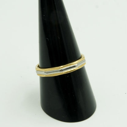 K18/Pt850ファッションリング　リング18号　重量3.21g　メンズ・レディ−ス（中古）