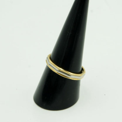 K18/Pt850ファッションリング　リング18号　重量3.21g　メンズ・レディ−ス（中古）