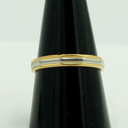 K18/Pt850ファッションリング　リング18号　重量3.21g　メンズ・レディ−ス（中古）