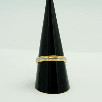K18/Pt850ファッションリング　リング18号　重量3.21g　メンズ・レディ−ス（中古）