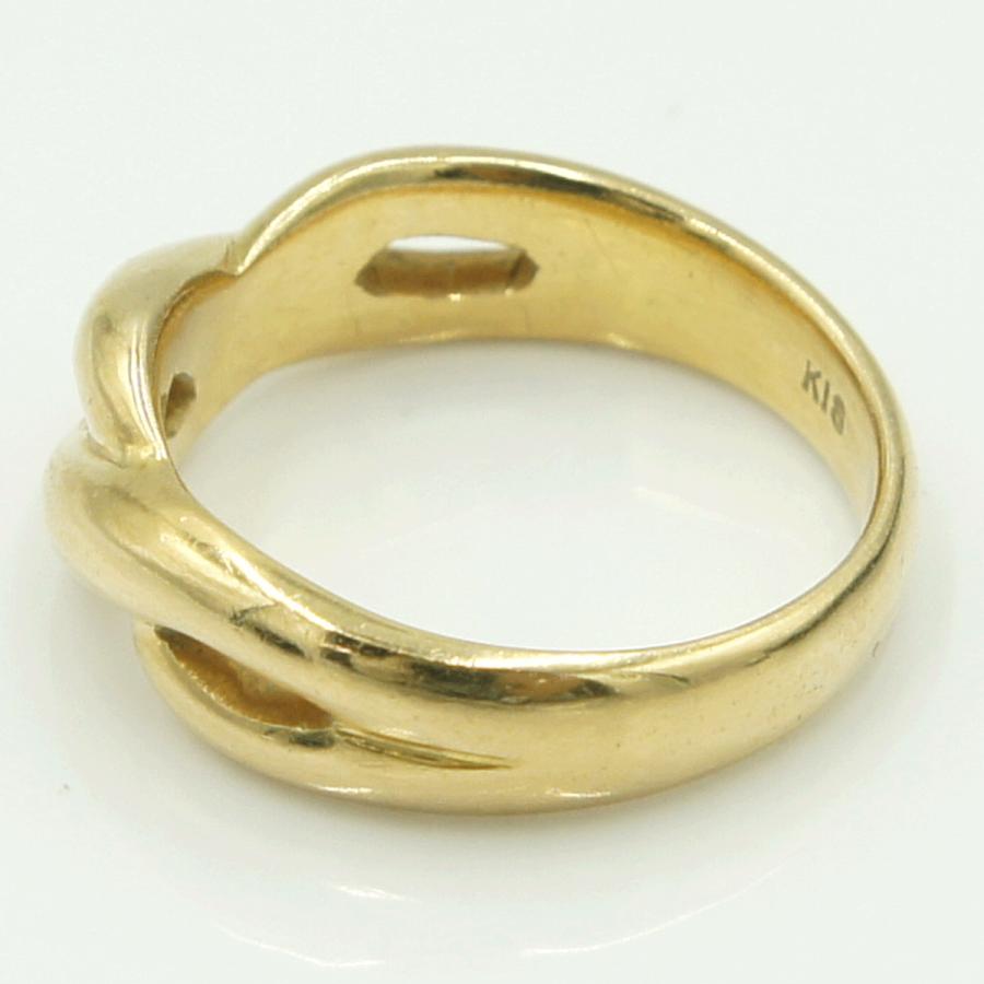 K18ファッションリング　リング14号　重量7.26ｇ　レディース（中古）