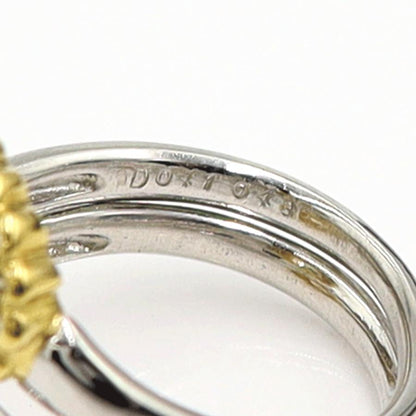 Pt900/K18トパーズダイヤモンドリング　T0.43ct　D0.41ct　リングサイズ12号　重量9.07ｇ(石の重量含む)　レディース（中古）