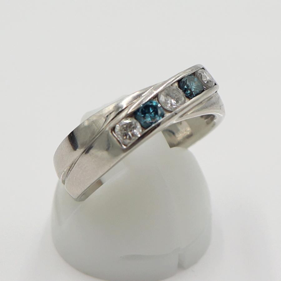 Pt900ダイヤモンドリング　D0.65ct　サイズ16号　重量8.92ｇ(石の重量含む)　レディース(中古)