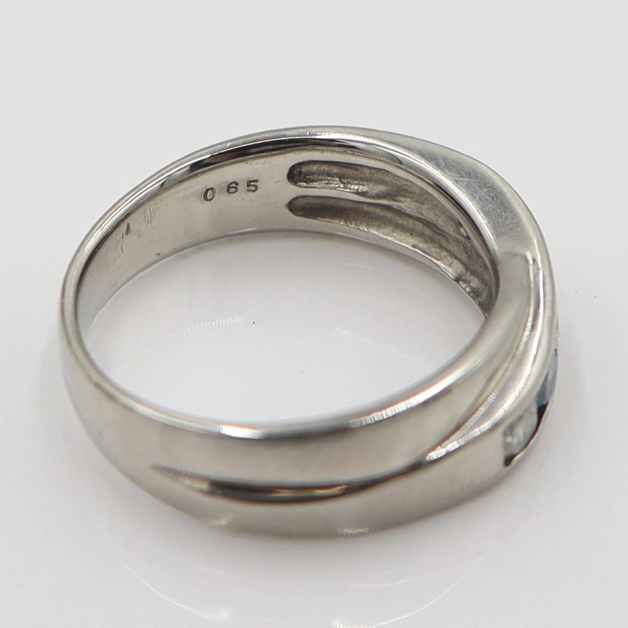 Pt900ダイヤモンドリング　D0.65ct　サイズ16号　重量8.92ｇ(石の重量含む)　レディース(中古)