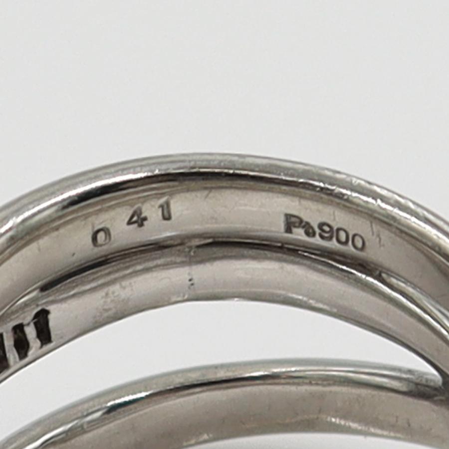 Pt900ダイヤモンドリング　D0.41ct　サイズ12号　重量15.23ｇ(石の重量含む)　レディース(中古)