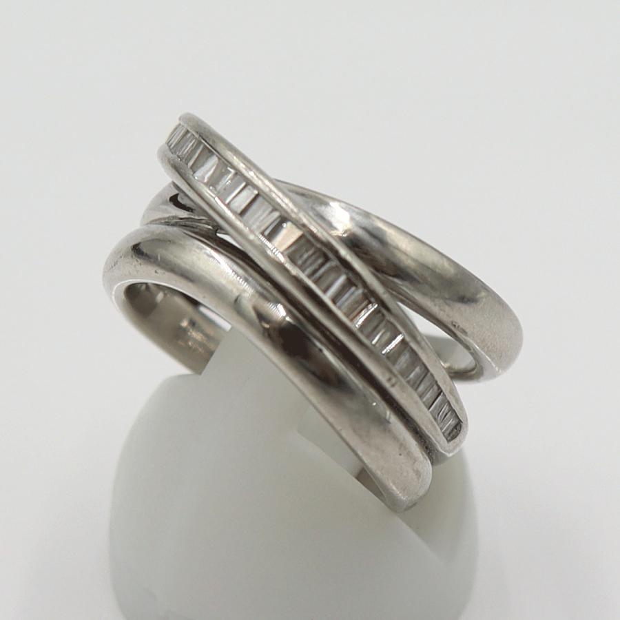 Pt900ダイヤモンドリング　D0.41ct　サイズ12号　重量15.23ｇ(石の重量含む)　レディース(中古)