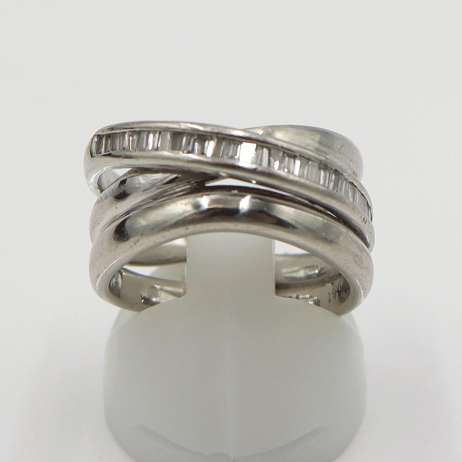 Pt900ダイヤモンドリング　D0.41ct　サイズ12号　重量15.23ｇ(石の重量含む)　レディース(中古)