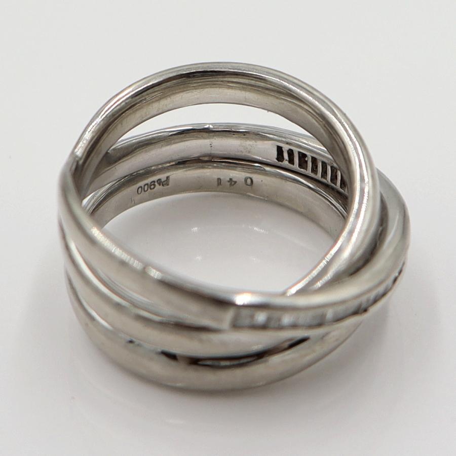 Pt900ダイヤモンドリング　D0.41ct　サイズ12号　重量15.23ｇ(石の重量含む)　レディース(中古)