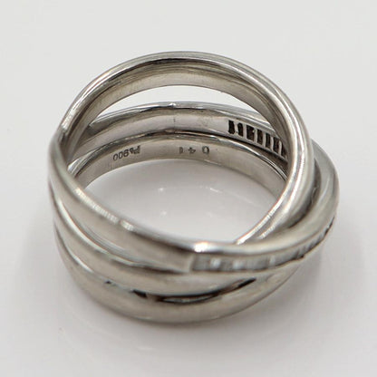 Pt900ダイヤモンドリング　D0.41ct　サイズ12号　重量15.23ｇ(石の重量含む)　レディース(中古)