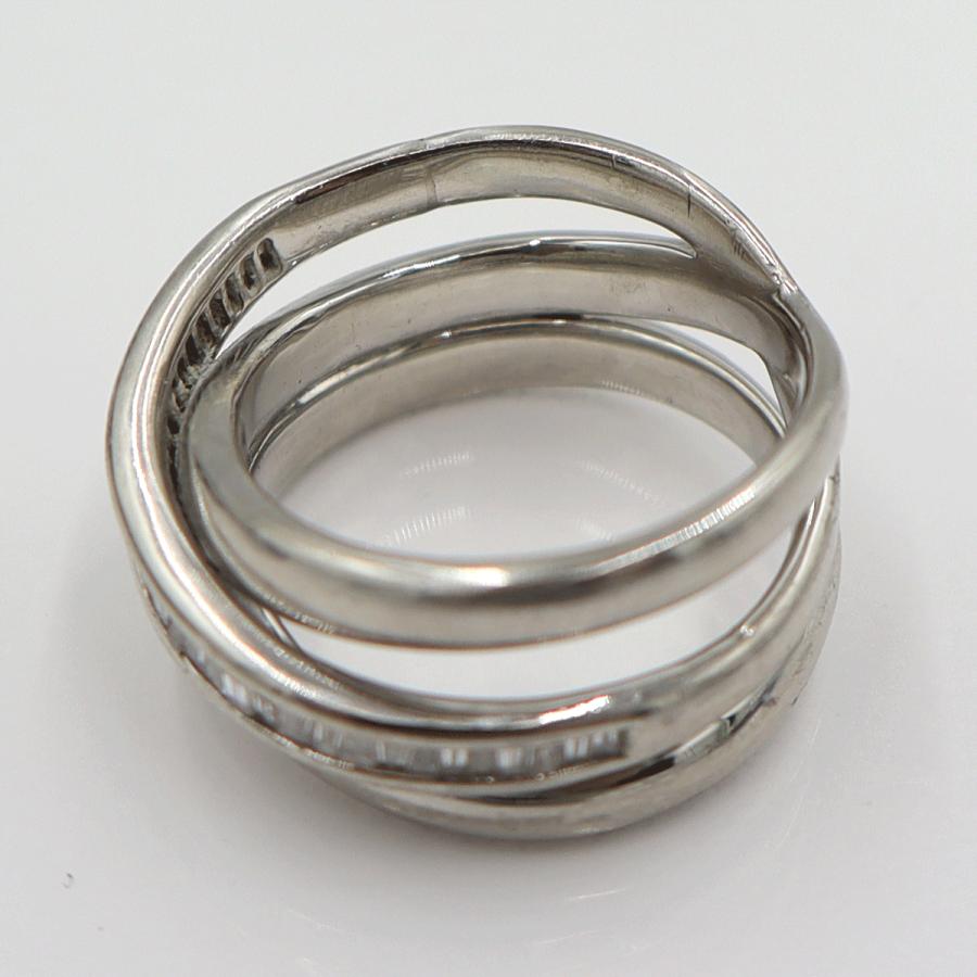 Pt900ダイヤモンドリング　D0.41ct　サイズ12号　重量15.23ｇ(石の重量含む)　レディース(中古)