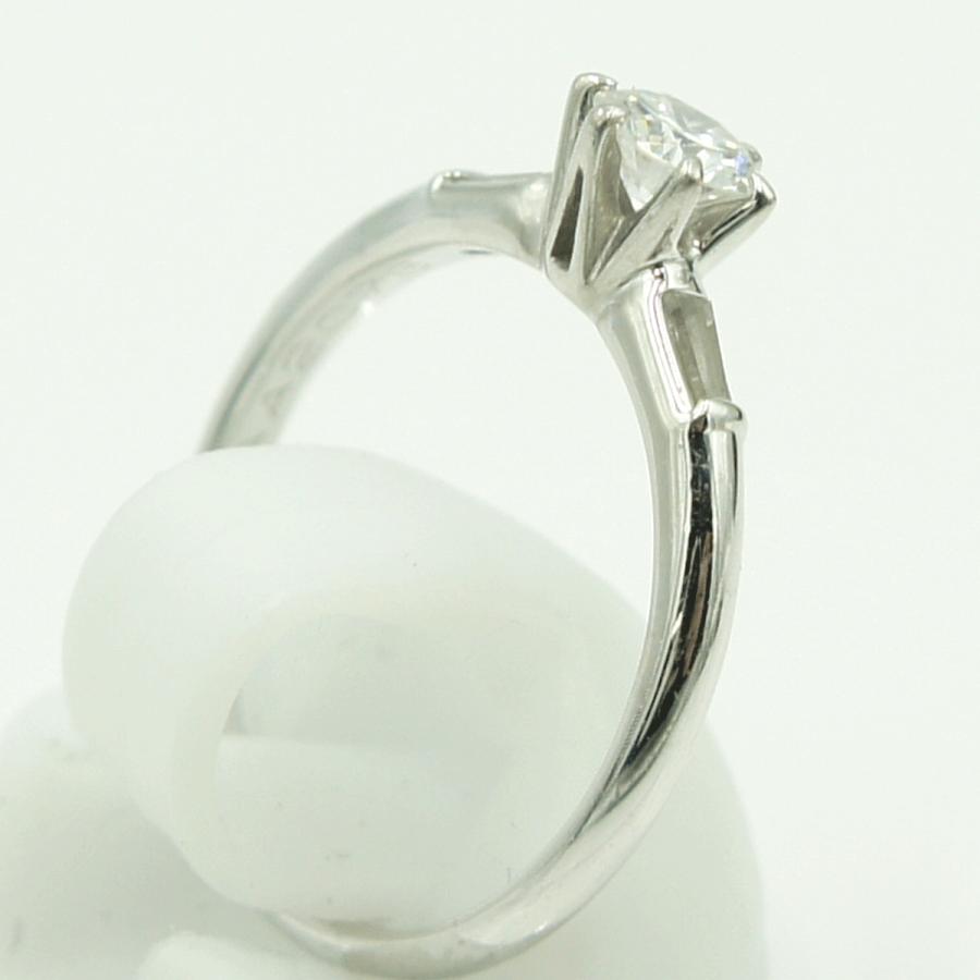 ニナリッチ(NINA RICCI)　Pt900セイコーダイヤモンドリング　D0.32ct　リングサイズ10号　重量3.01ｇ(石の重量含む)　レディース（中古）