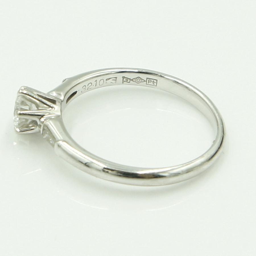 ニナリッチ(NINA RICCI)　Pt900セイコーダイヤモンドリング　D0.32ct　リングサイズ10号　重量3.01ｇ(石の重量含む)　レディース（中古）