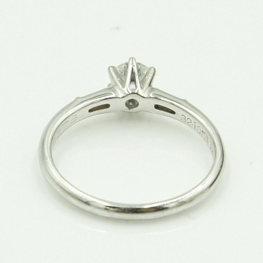ニナリッチ(NINA RICCI)　Pt900セイコーダイヤモンドリング　D0.32ct　リングサイズ10号　重量3.01ｇ(石の重量含む)　レディース（中古）