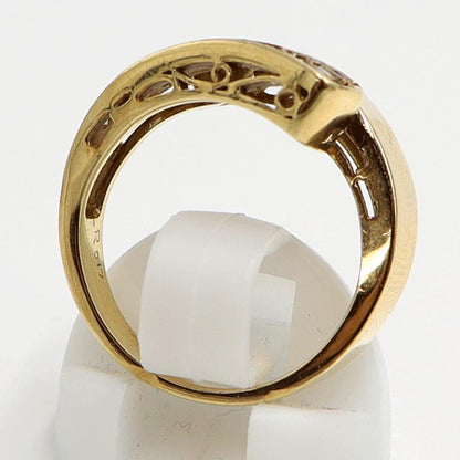 K18ルビーダイヤモンドリング　R0.17ct　D0.15ct　リングサイズ11号　重量7.37ｇ(石の重量含む)　レディース（中古）