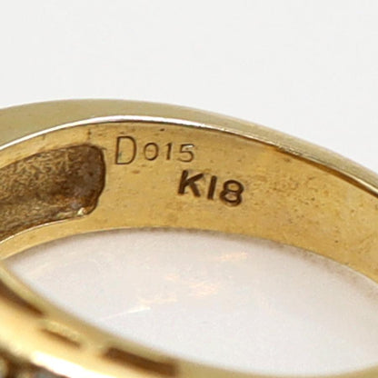 K18ルビーダイヤモンドリング　R0.17ct　D0.15ct　リングサイズ11号　重量7.37ｇ(石の重量含む)　レディース（中古）