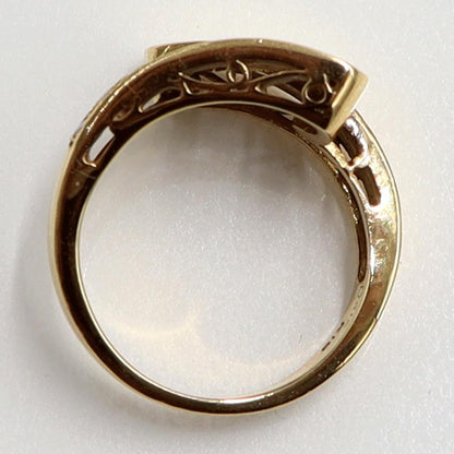 K18ルビーダイヤモンドリング　R0.17ct　D0.15ct　リングサイズ11号　重量7.37ｇ(石の重量含む)　レディース（中古）