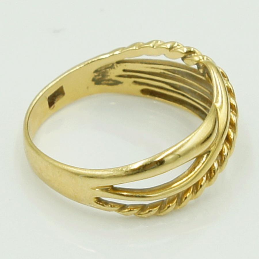 K18ファッションリング　リングサイズ11号　重量2.79g　レディース（中古）