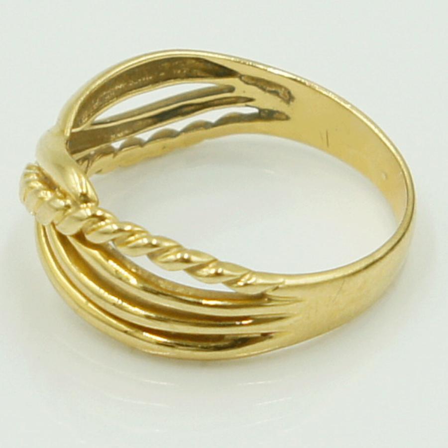 K18ファッションリング　リングサイズ11号　重量2.79g　レディース（中古）