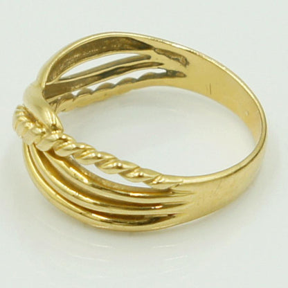 K18ファッションリング　リングサイズ11号　重量2.79g　レディース（中古）