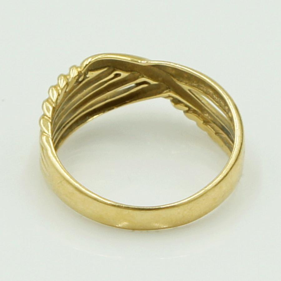 K18ファッションリング　リングサイズ11号　重量2.79g　レディース（中古）