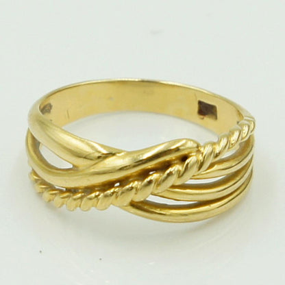 K18ファッションリング　リングサイズ11号　重量2.79g　レディース（中古）