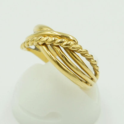 K18ファッションリング　リングサイズ11号　重量2.79g　レディース（中古）