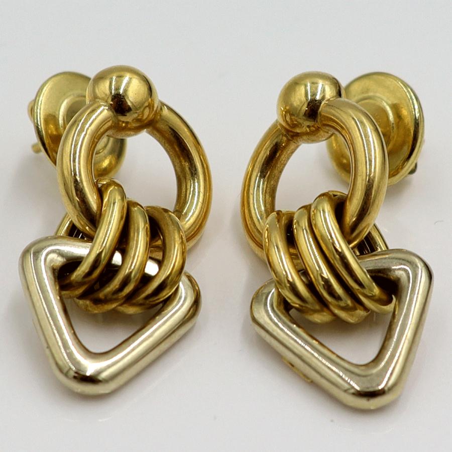 ウノア・エレ(UNOAERRE) 750デザインピアス　重量12.56ｇ　レディース（中古）