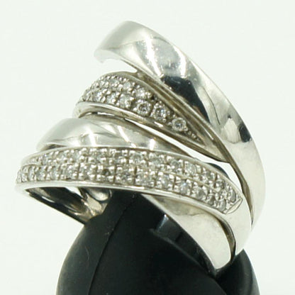 K18WGダイヤモンドリング　D0.45ct　リングサイズ14号　重量12.42ｇ(石の重量含む)（中古）