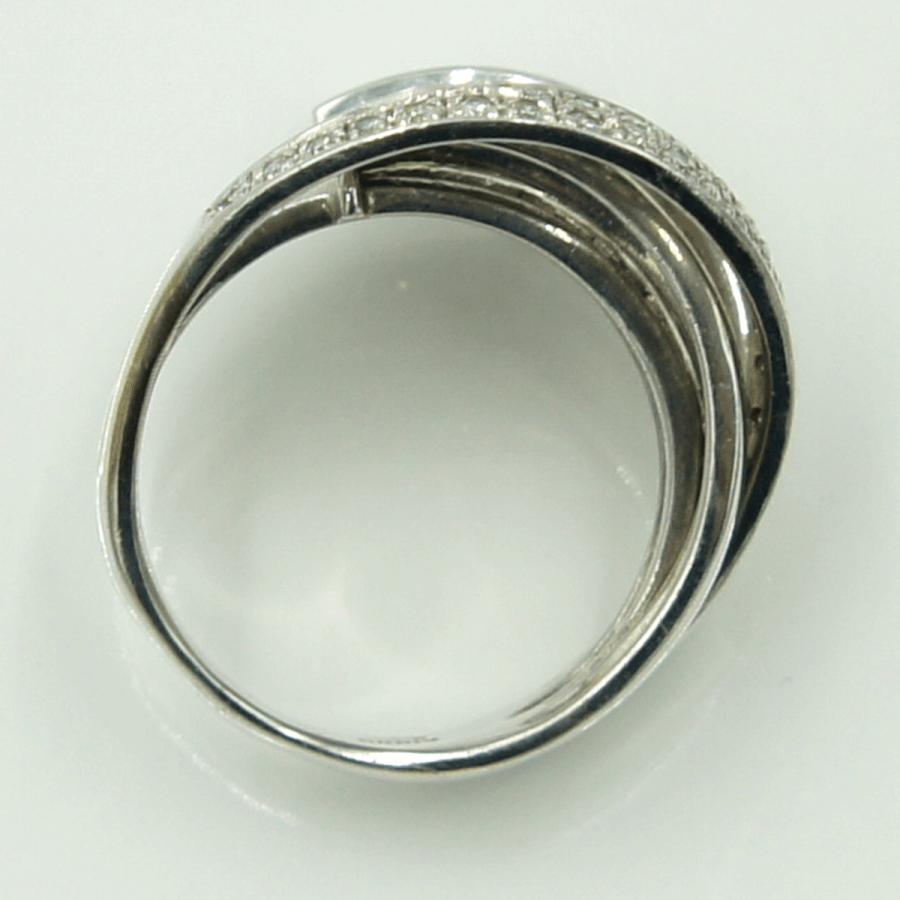 K18WGダイヤモンドリング　D0.45ct　リングサイズ14号　重量12.42ｇ(石の重量含む)（中古）