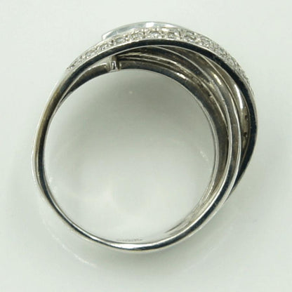 K18WGダイヤモンドリング　D0.45ct　リングサイズ14号　重量12.42ｇ(石の重量含む)（中古）